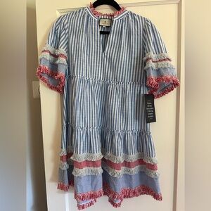 Tuckernuck Savannah Striped Crawford Dress Size M